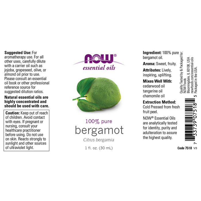 Bergamot essential oil (30 ML)/ Bergamot Oil