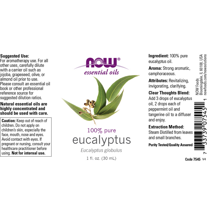 Aceite Esencial De Eucalipto (1 fl oz/30ml)