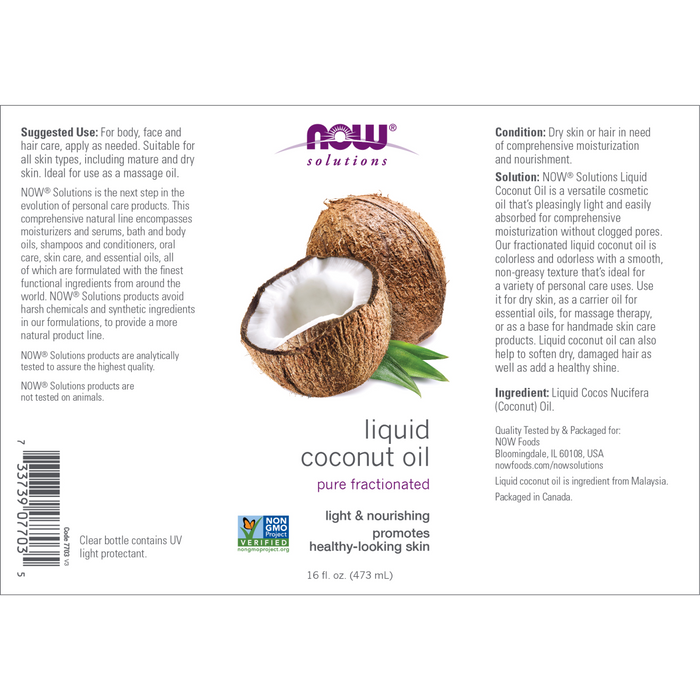Liquid coconut oil (473ml) / Liquid Coconut Oil