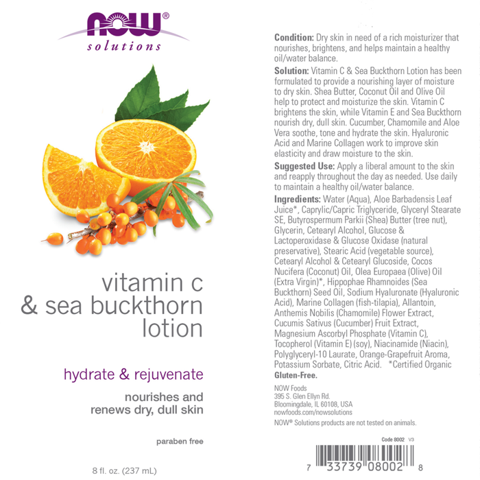 Vitamin C &amp; Sea Buckthorn Lotion (8oz)/ Vitamin C &amp; Sea Buckthorn Lotion