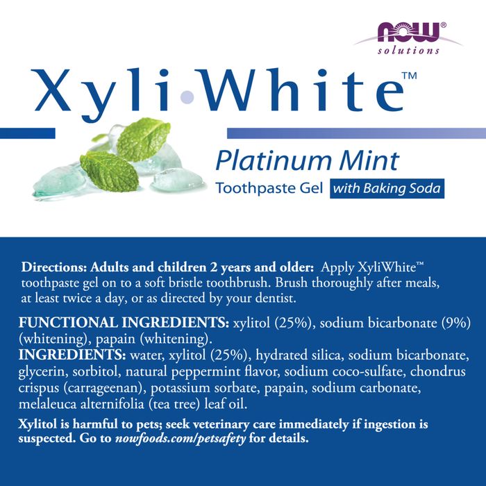 XyliWhite™ Platinum Mint Toothpaste with Baking Soda (6.4oz)/XyliWhite™ Platinum Mint Toothpaste Gel with Baking Soda