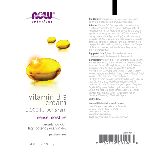 Cream with Vitamin D3 (4oz-118ml)/ Vitamin D3 Cream 1000iu