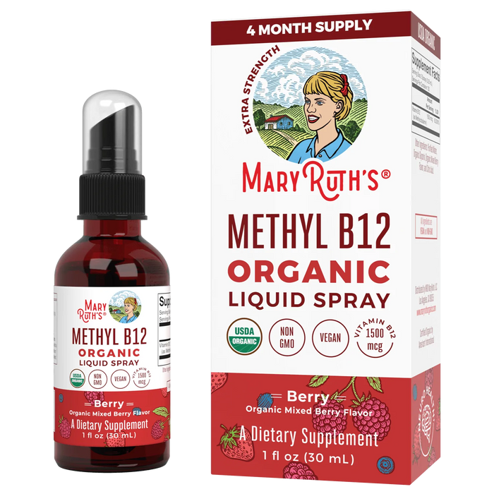 Spray Orgánico De Metilo B12 (1 fl oz/30ml), Mary Ruth´s