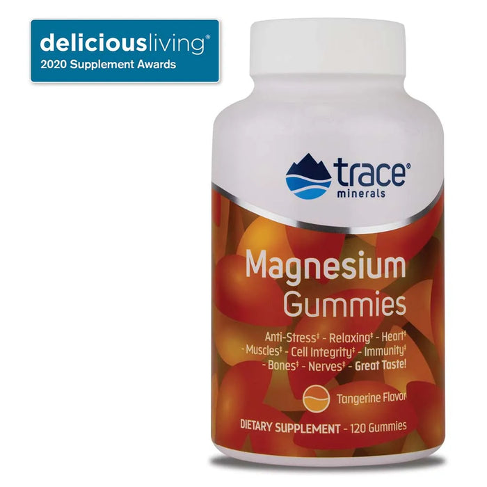 Trace Minerals Magnesium Gummies - Tangerine (120 Gummies)/ Magnesium Gummies - Tangerine (Minerals)