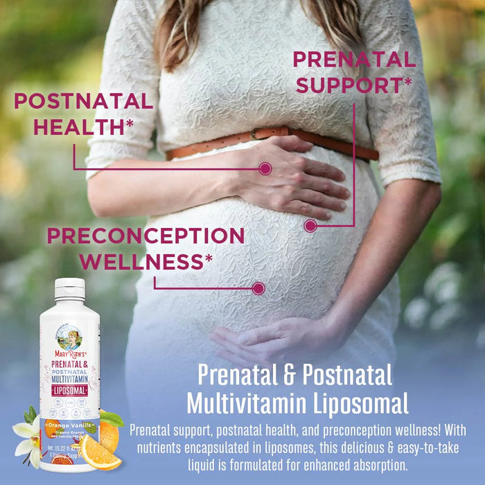 Prenatal &amp; Postnatal Liposomal Multivitamin 15.22oz (450.10ml) Mary Ruth