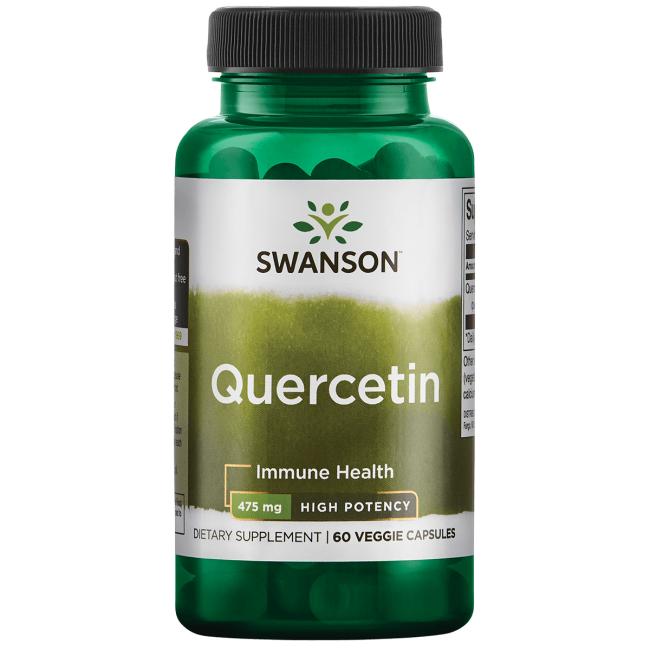 Quercetina-Alta Potencia 475mg (60 veg caps), Swanson