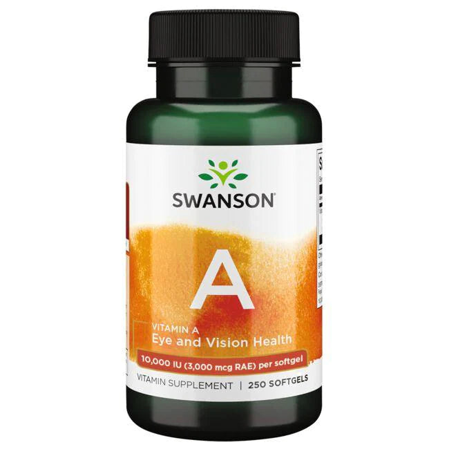 Swanson Vitamin A 10,000 IU /250 Softgels