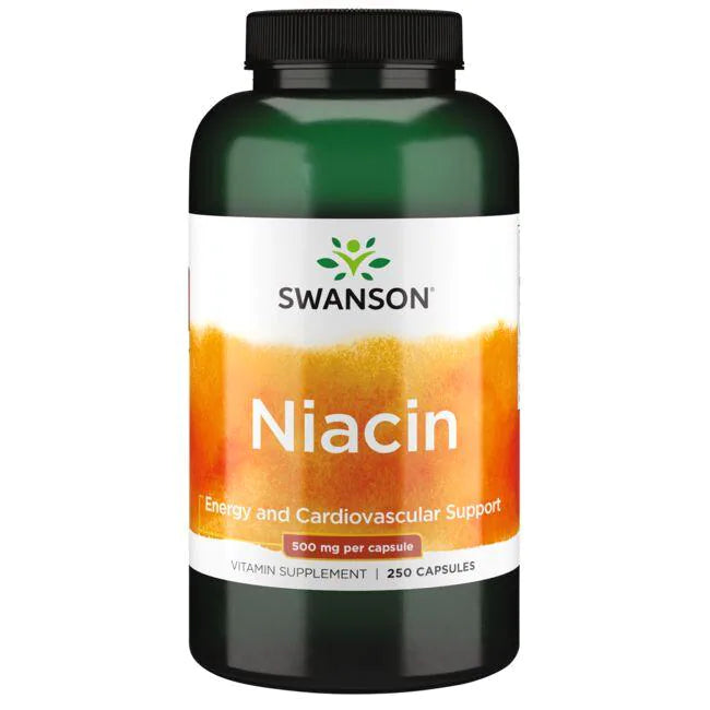 Niacina Vitamina B-3, 500mg (250 caps), Swanson