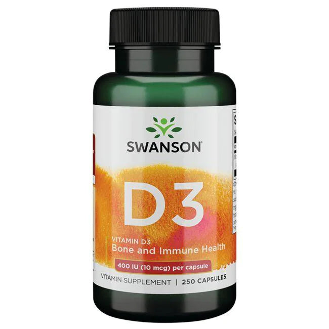 Vitamina D3 400ui-10 mcg (250 caps) , Swanson
