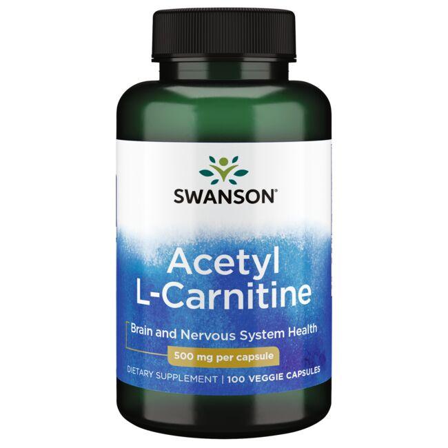 Swanson Acetyl L-Carnitine 100 Veg Caps/500 mg