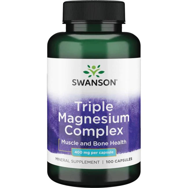 SWANSON Triple Magnesium Complex (100 CAPS/400mg)/ Triple Magnesium Complex