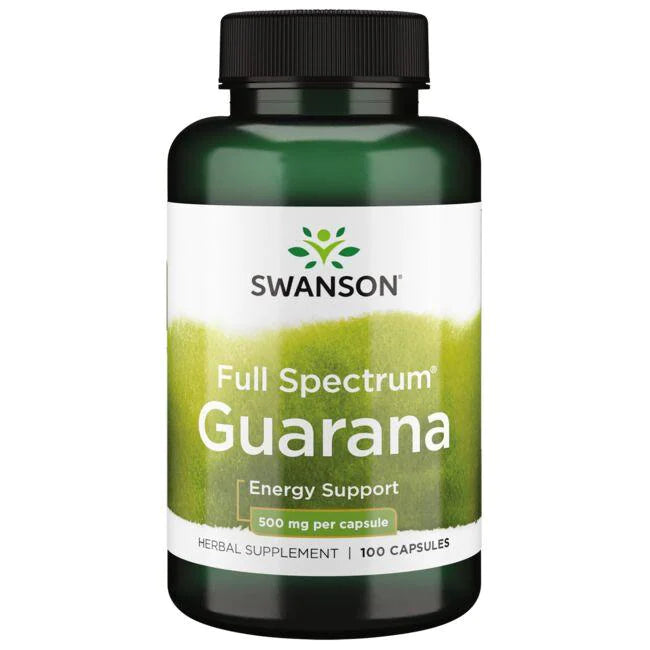 Swanson Premium - Guarana 500mg 100 capsules