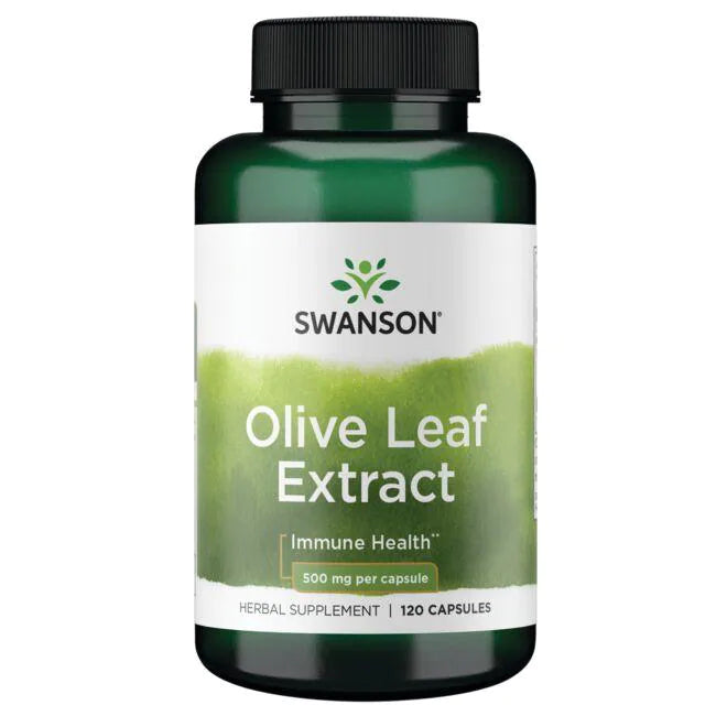 SWANSON Olive Leaf Extract (120 Caps / 500 mg) / Olive Leaf Extract
