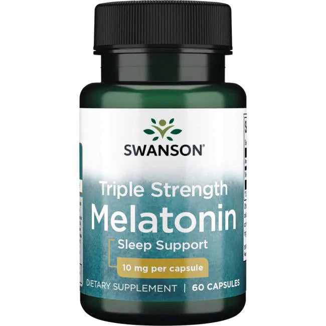 Swanson Triple Strength Melatonin (60 cap/10mg)/ Triple Strength Melatonin