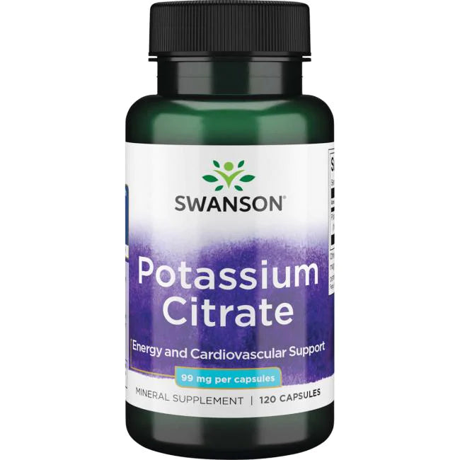 Citrato de Potasio 99 mg (120 caps), Swanson