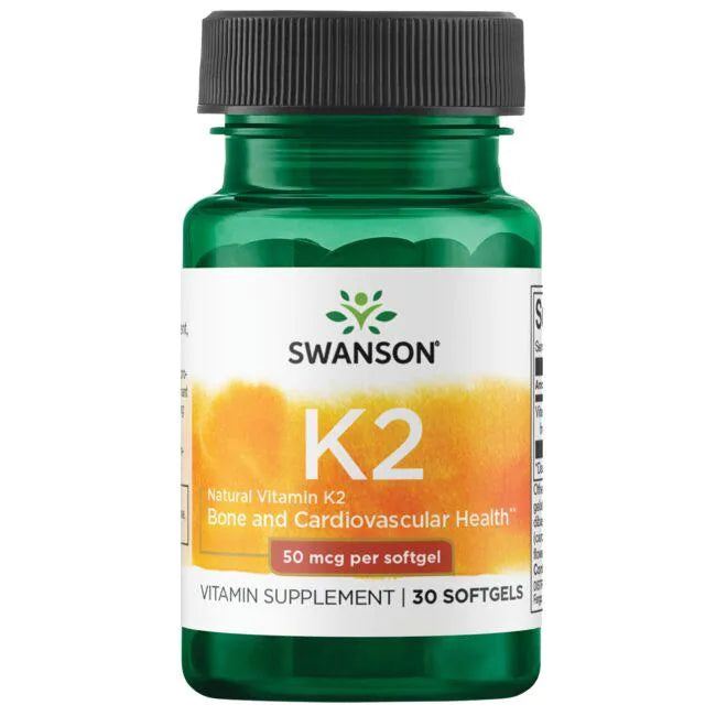 Swanson Natural Vitamin K2 (30 Softgels/50 mcg)