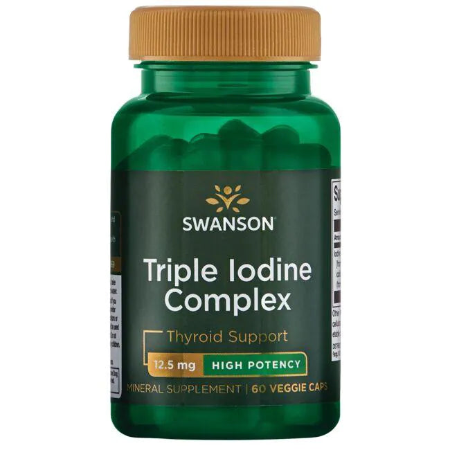 Complejo Triple de Yodo12.5 mg (60 veg caps), Swanson