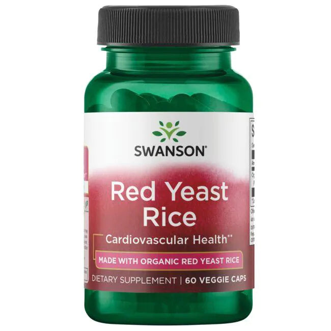 SWANSON Red Yeast Rice (60 Veg Caps/ 600mg)/ Red Yeast Rice