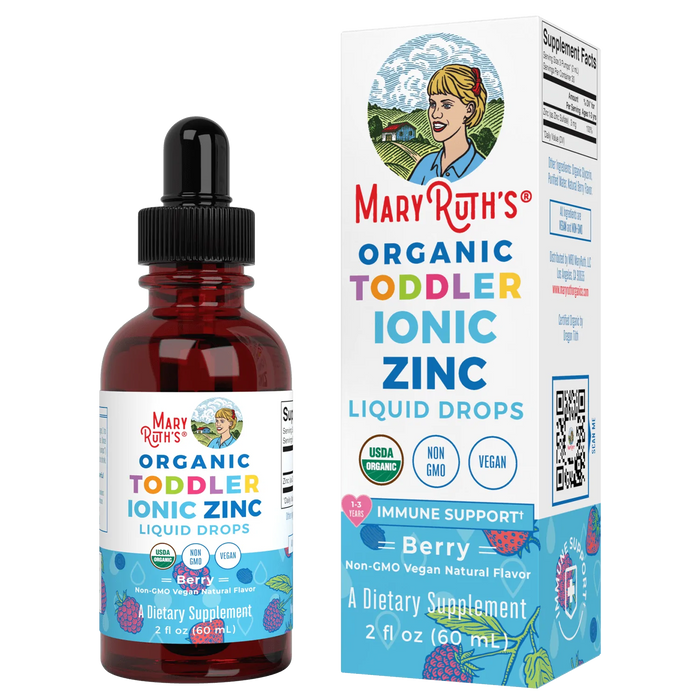 Organic Ionic Zinc Toddler Liquid Drops 2oz (60ml) Mary Ruth