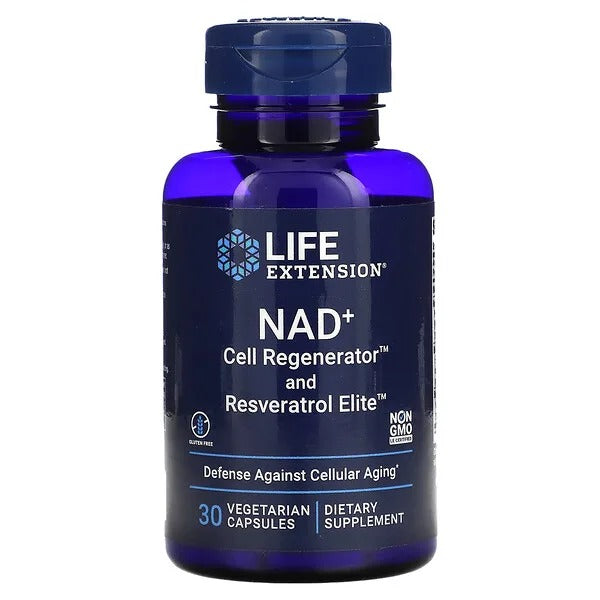 Nad 300mg + Cell Regenerator y Resveratrol (30 veg caps), Life Extension