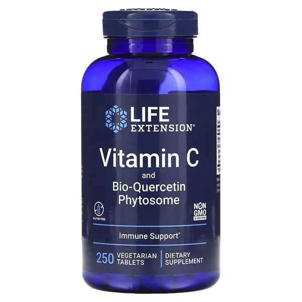 Fitosoma De Vitamina C y Bio-Quercetina (250 veg tabs), Life Extension