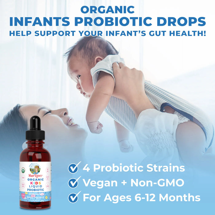 Probiótico Líquido Orgánico para Bebés (1 fl oz/30ml), Mary Ruth´s