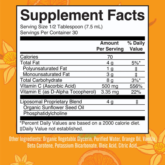 Liposomal Vitamin C Megadose 7.6oz (225ml) Mary Ruth