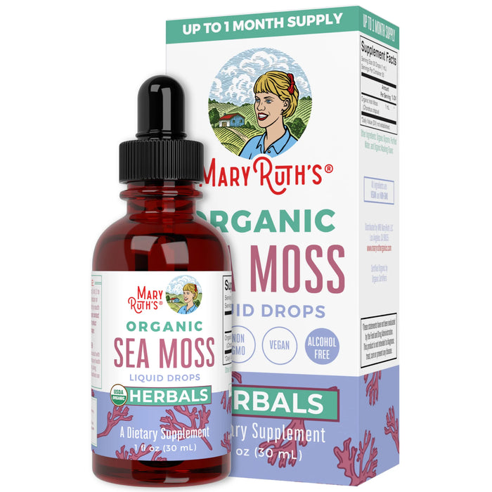 Organic Sea Moss Liquid Drops 1oz (30ml) Mary Ruth