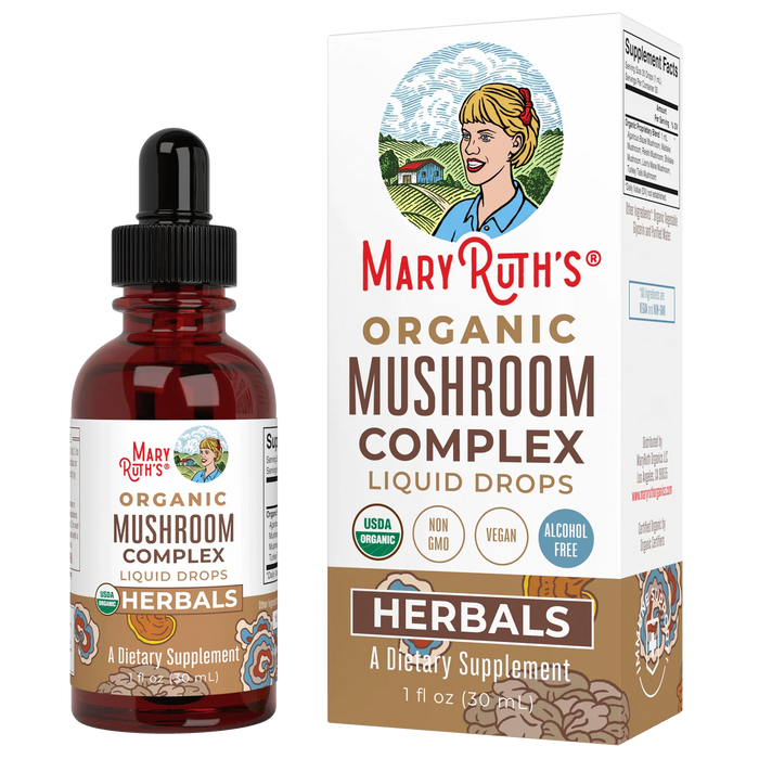 Organic Mushroom Complex Liquid Drops 1oz (30ml) Mary Ruth