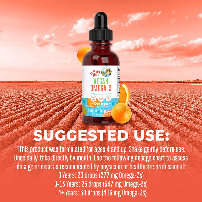 Vegan Omega-3 Liquid Drops 1oz(30ml)