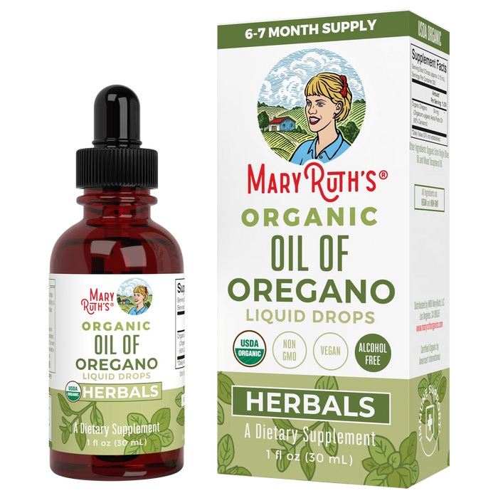 Organic Oregano Oil Liquid Drops/Oil of Oregano Herbal 1 oz (30ml) Mary Ruths