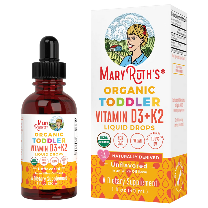 Vitamin D3+K2 Liquid Drops for Toddlers /Toddler d3 + k2 Drops 1 oz (30ml) Mary Ruths