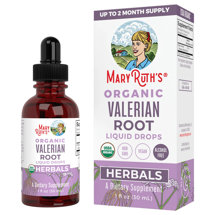 Organic Valerian Root Liquid Drops 1oz(30m) MaryRuth