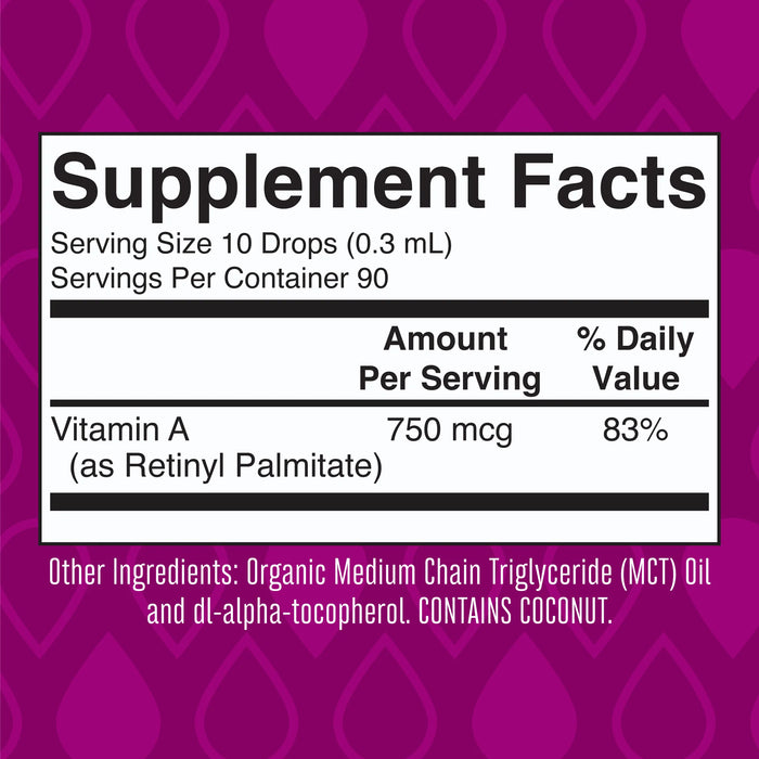 Organic Vitamin A Liquid Drops 1oz (30ml) Mary Ruth