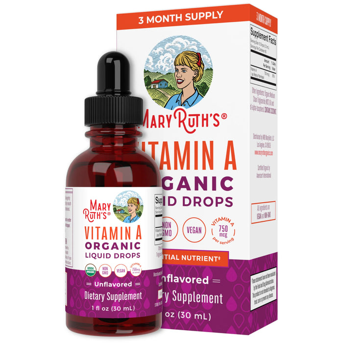Organic Vitamin A Liquid Drops 1oz (30ml) Mary Ruth