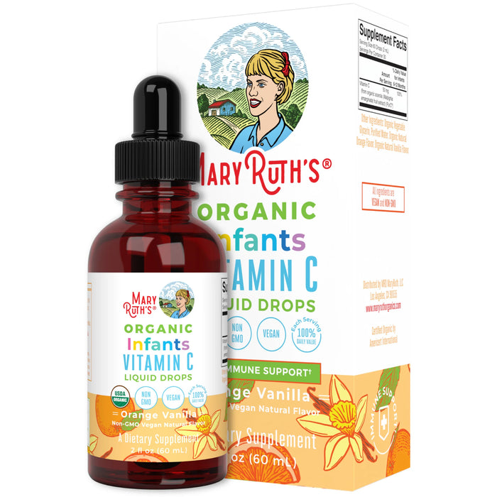 Vitamina C Para Bebés en Gotas Orgánicas (2 fl oz/60ml), Mary Ruth´s
