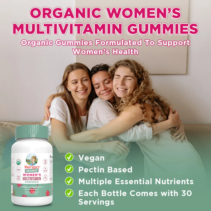 Women's Organic Multivitamin Gummies 60 Gummies Mary Ruth